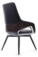 Изображение кресло rv design aura-st (fk005-с) кожа черная